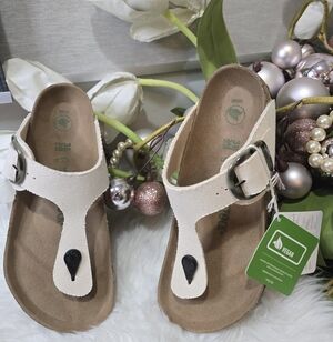 BIRKENSTOCK Gizeh Vegan Big Buckle Textile Thong womens  Sandals EggshelSzie38/7